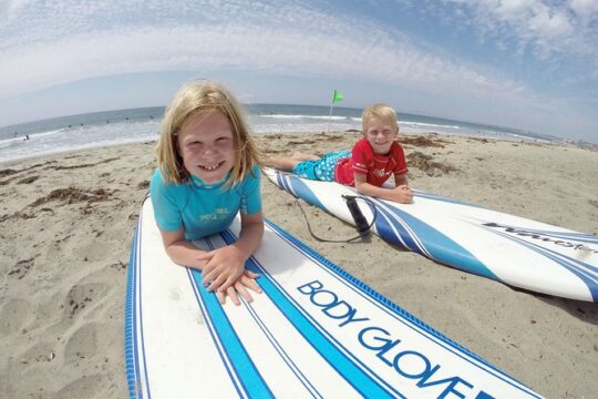 2 Hour Private Group Surf Lesson in La Jolla