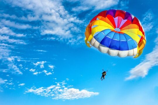 Single Parasail Over Cabbage Beach, the Bahamas