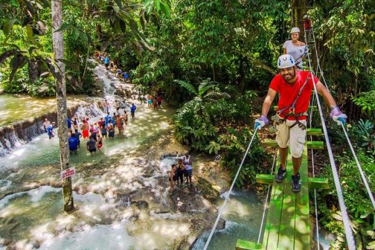 Chukka Dunn's River Climb And Zipline Over The Falls