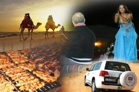 Dubai Desert 4x4 Dune Bashing, Self-Ride 20min ATV Quad, Camel Ride,Shows,Dinner