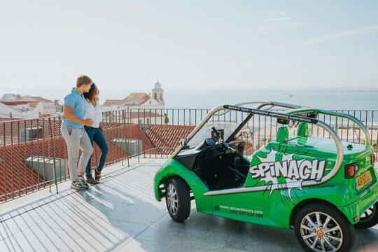 Experience Lisbon in style with our electric talking car