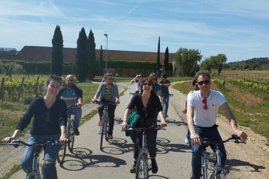 Cycling For Vino Bike Ride from Sitges, Barcelona with hotel pick up.