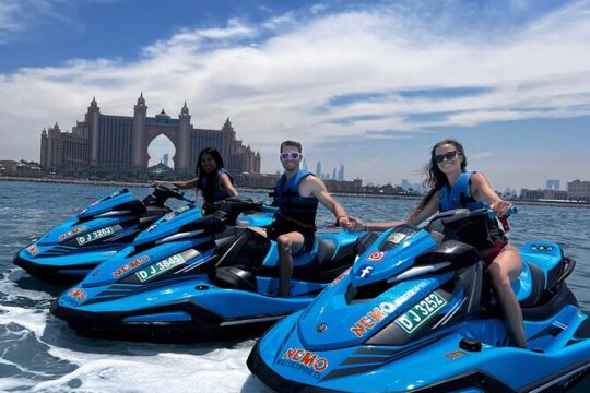 Jet Ski Tour of Dubai: Burj Al Arab, Dubai Marina, Atlantis, Palm & Burj Khalifa