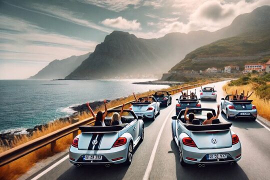 drive in cabrio from Port Marseille cruise to Cassis & la ciotat