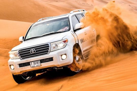 Dubai Evening Desert Safari Tour with Hotel Transfer, Camel Ride and BBQ Dinner