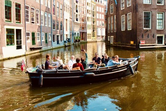 Amsterdam Canal Cruise on a small open boat (max 12 guests)