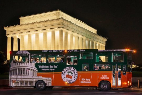 Washington DC Monuments by Moonlight Tour by Trolley