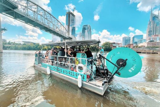 Downtown Nashville Pedal Pontoon Boat Cruise with Captain