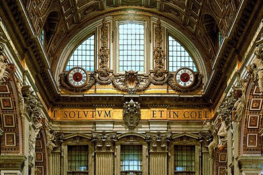 St. Peter's Basilica with Vatican official guides