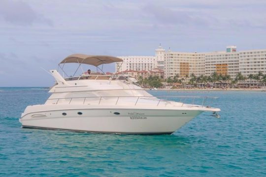 Cancun Yacht Tour - SEARAY YACHT 46 FT GREAT FOR SUNSET 15 PEOPLE MAX 25P9