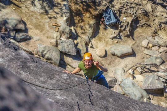 Beautiful Half-Day Multi-pitch Climbing in Western North Carolina