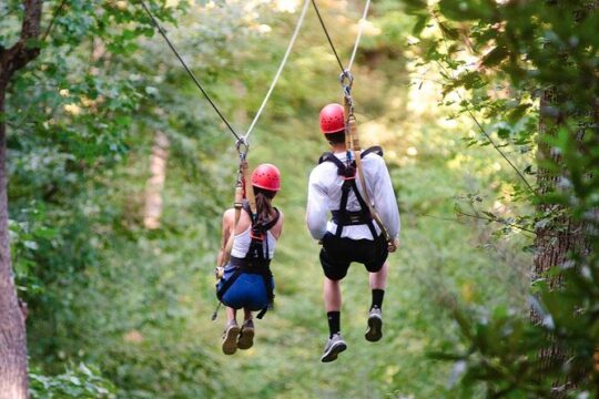 New River Gorge Zip Line and Rafting with Overnight Camping