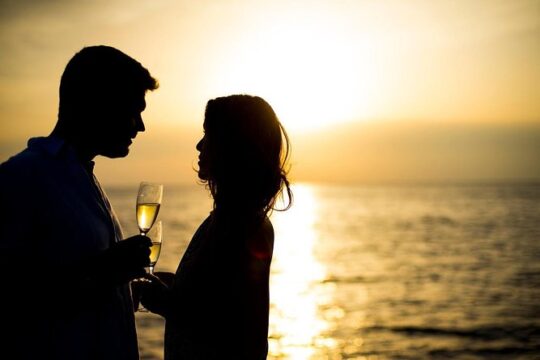 Private Beautiful Day or Romantic Sunset Cruise with Meal and Drinks