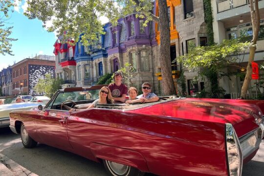 PRIVATE 3-hour COMPLETE tour of Montréal in convertible Cadillac