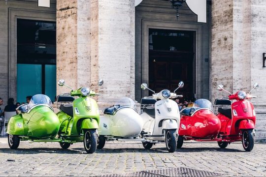 Vespa Sidecar Tour in Rome with Cappuccino