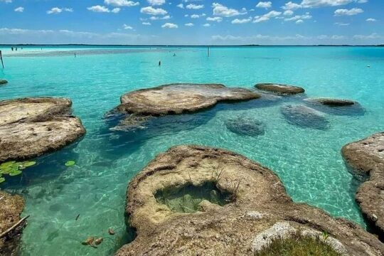 Lagoon of 7 colors from Costa Maya - Boat Tour and transportation