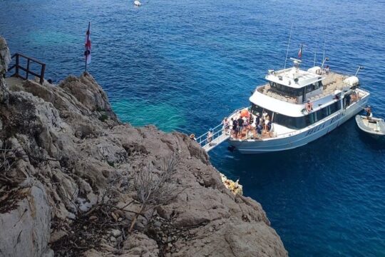 Full Day Guided Tour in Motonave along the Baunei Coast