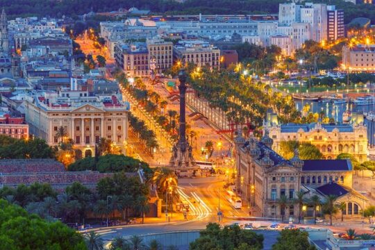 Barcelona Las Ramblas: Walking Tour with Audio Guide on App