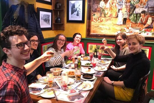 Madrid Tapas and Mysteries Walking Tour with Private Option and Pub Crawl