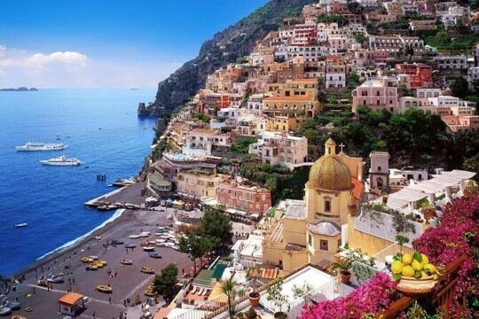 Full Day Private Boat Tour of Amalfi Coast from Sorrento