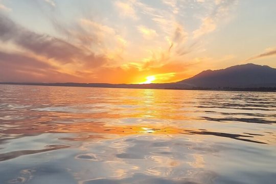 Marbella Puerto Banus Sunset from Sailboat with Drinks
