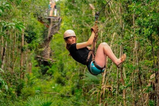 Combo 3x1 ATV's, (shared) Zipline & Cenote from Playa del Carmen
