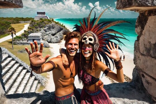 Tulum Excursion: Ancient Ruins, Cenote & Food! From Riviera Maya