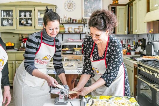 Private Pasta & Tiramisu Class at a Cesarina's home with tasting in Cefalù
