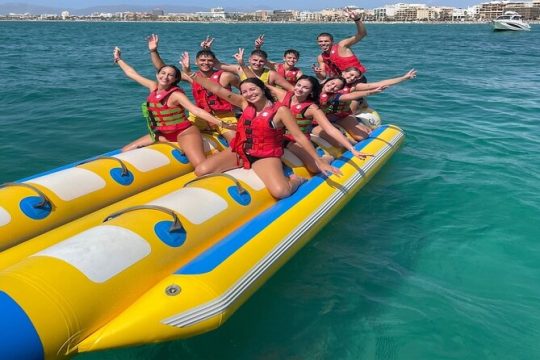 Private Banana Floating Water Activity in the Balearic Islands