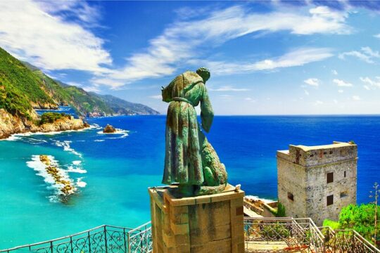 From Milan, Cinque Terre with Portovenere and boat cruise
