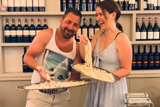 Rome Pasta & Tiramisu Making Class with Fine Wine