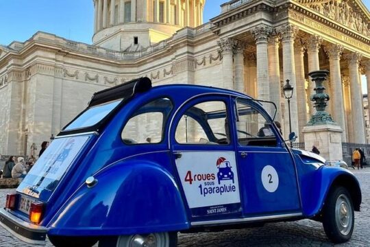 Private tour Paris Sightseeing 2 hours in Citroën 2CV