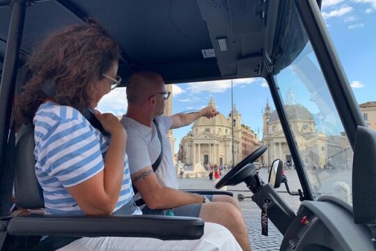 Rome by Golf Cart & Food Tasting