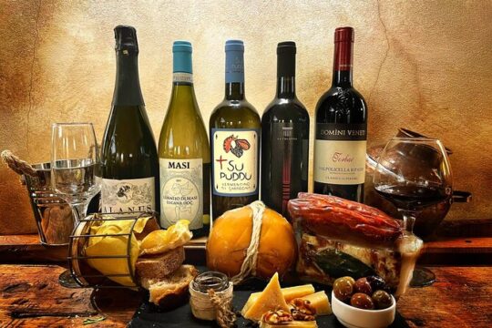 Rome Food and Wine Tasting and Colosseum Private Guided Tour
