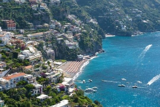 Full-Day Private Guided Tour to Positano and Sorrento and Pompeii from Naples