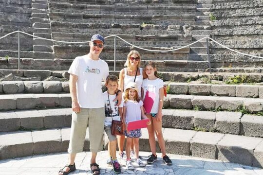 Rome to Pompeii Tour for Kids & Families w Hotel Pickup & Skip-the-Line Tickets