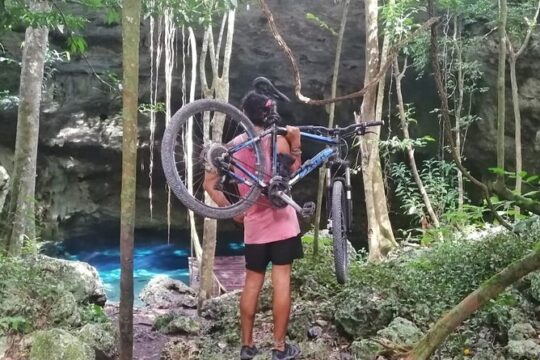 Biking Into A Hidden Jungle Cenote