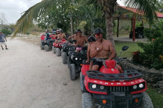 Off Road ATV Tour with Caverns and Beach Time with Transfer