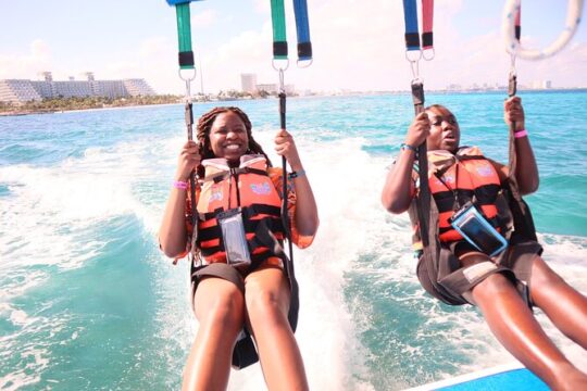 Parasailing & Snorkeling Combo with El Meco Ruins Visit