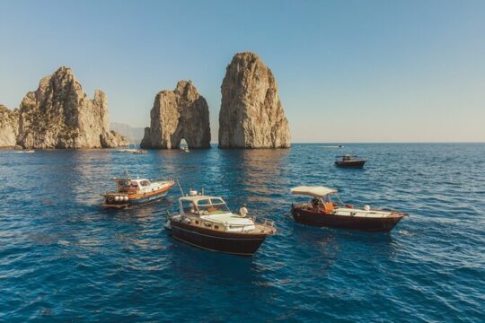 Capri & Positano: Private Boat Day Tour From Sorrento