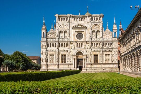 Milan to Certosa di Pavia Monastery & Pavia City by Car