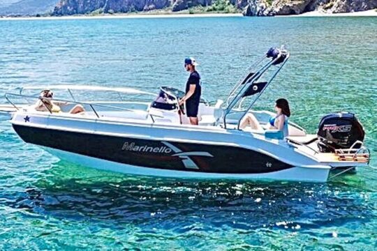 Rent a new boat in Tropea; 4 hours discover the coast of the Gods