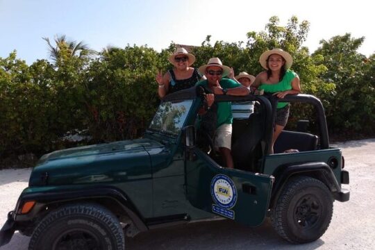 Visit Cozumel by Jeep with Zip Line, Snorkel, Food and Beach