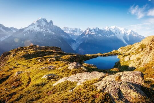 Hiking in Chamonix with a guide
