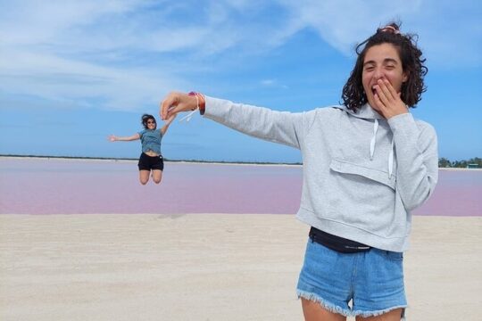 Tour Las Coloradas! Amazing Pink Lake Round Transportation from Tulum