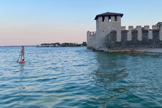 Sup experience with sightseeing tour in Sirmione Lake Garda