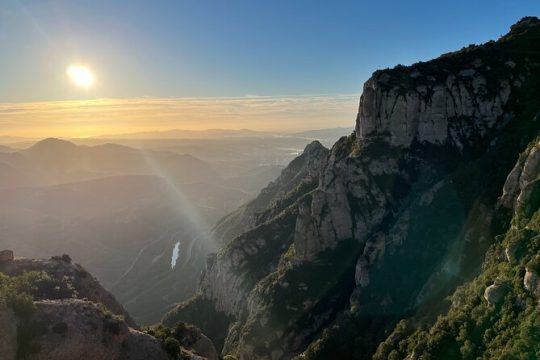 Montserrat very early in the morning, very small group