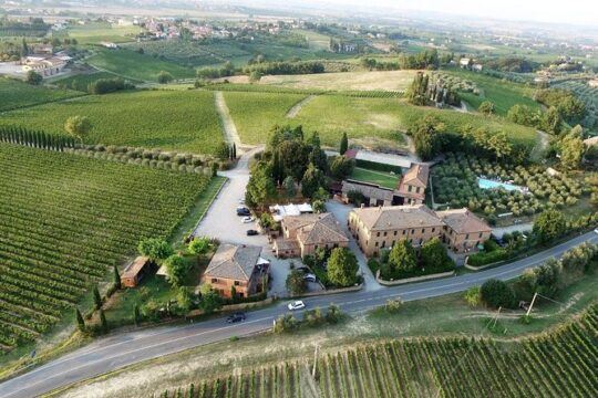 Tasting of the noble wine of Montepulciano, visiting Pienza, from Rome