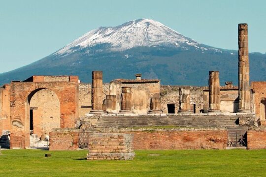 Pompeii Private Tour + Wine tour and tasting menu near Vesuvius