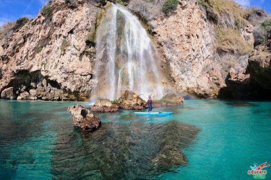 Paddle Surf Route Cliffs Nerja and Cascada de Maro + Snorkel